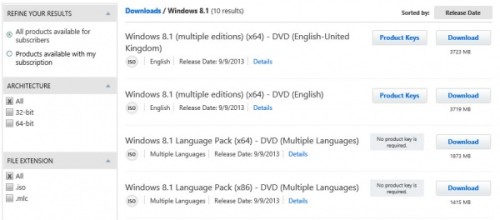 ΢ͨTechNetMSDNʽųWin8.1